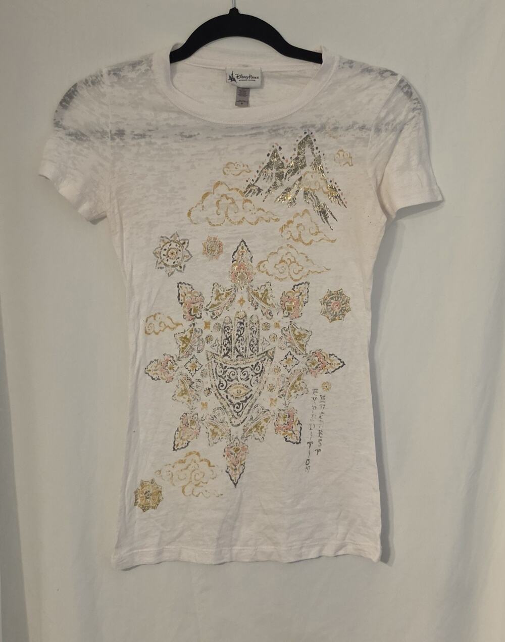 Disney Parks Disneyland Resort Mountain Burnout T-shirt Women’s Small SM